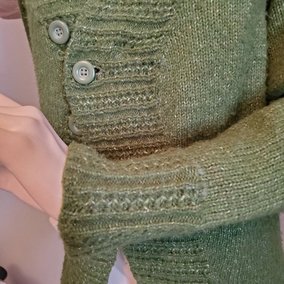 Royal Robbins green button sweater - Picture 5 of 12